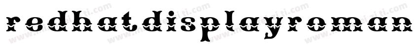 redhatdisplayroman regular字体转换